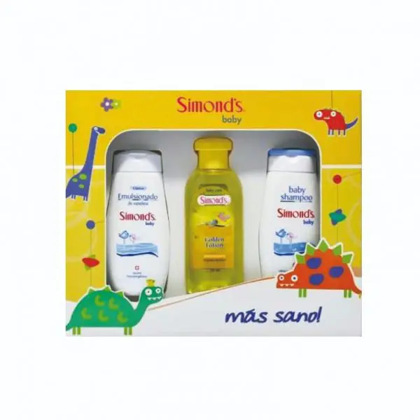 Simonds Baby Pack Amarillo: Emulsionado + Colonia + Shampoo