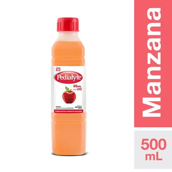 Pedialyte Manzana 60 mEq con Zinc 500ml