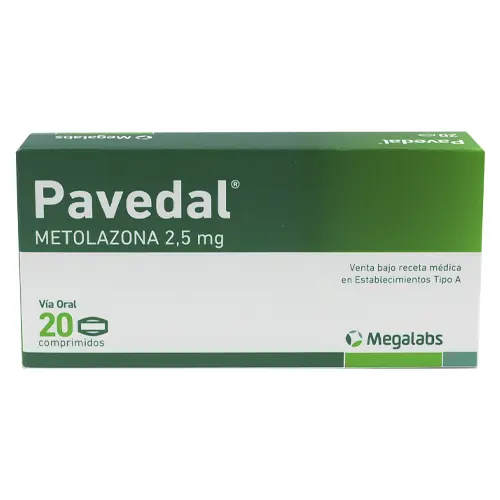 Pavedal 2,5mg x 20 comprimidos