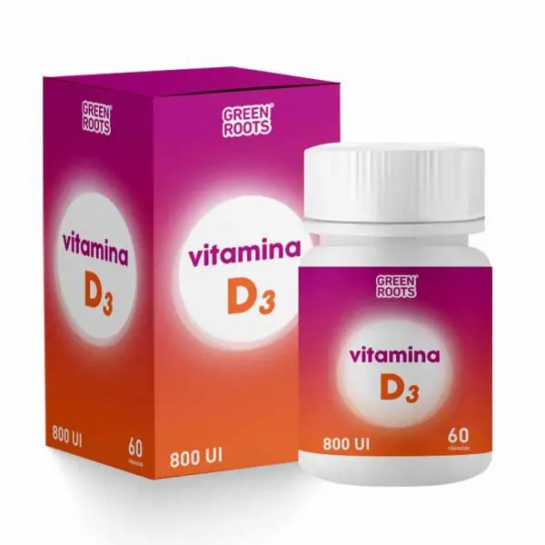 Vitamina D3 800 UI x 60 cápsulas