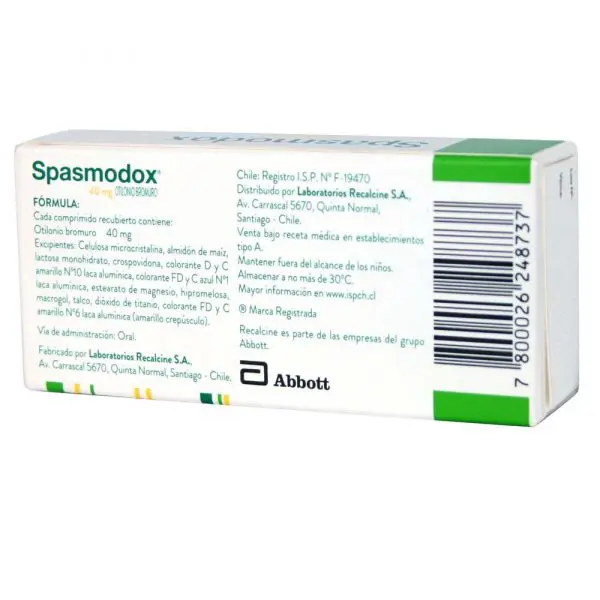 Spasmodox 40mg x 30 comprimidos - Imagen 3