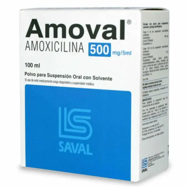 Amoval 500mg/5ml x 100ml