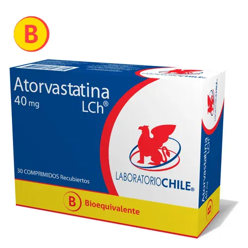 Atorvastatina 40 mg x 30 comprimidos (Chile)