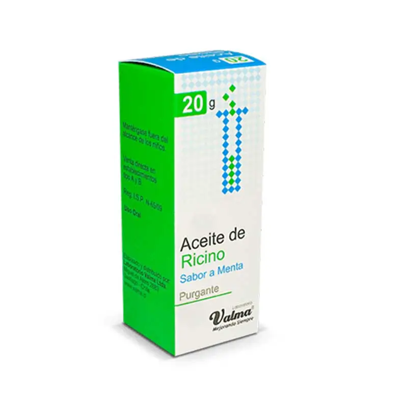 Aceite de Ricino Sabor Menta 20 g (Valma)