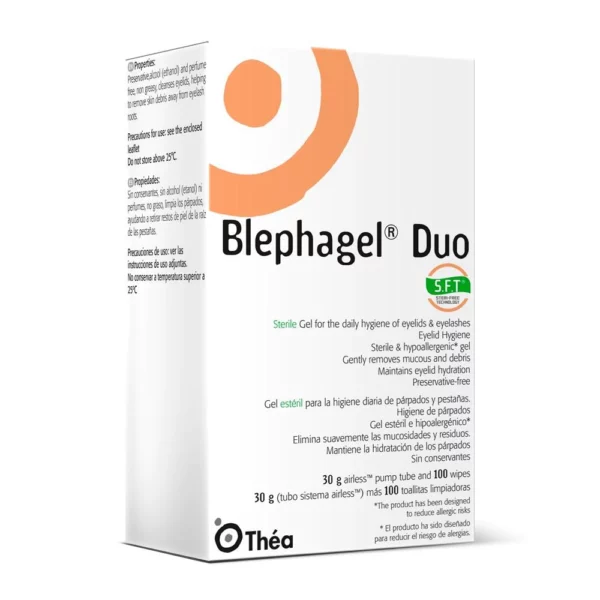 Blephagel Sft Duo Tubo 30gr + 100 Toallitas Limpiadoras