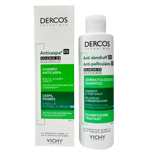 Vichy Shampoo Dercos Anticaspa Cabello Normal a Graso 200 ml