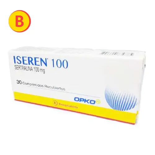 Iseren 100 x 30 comprimidos Opko Sertralina (Cenabast)