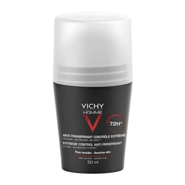 Vichy Homme Deo Roll On Anti Transpirante 75hrs 50ml