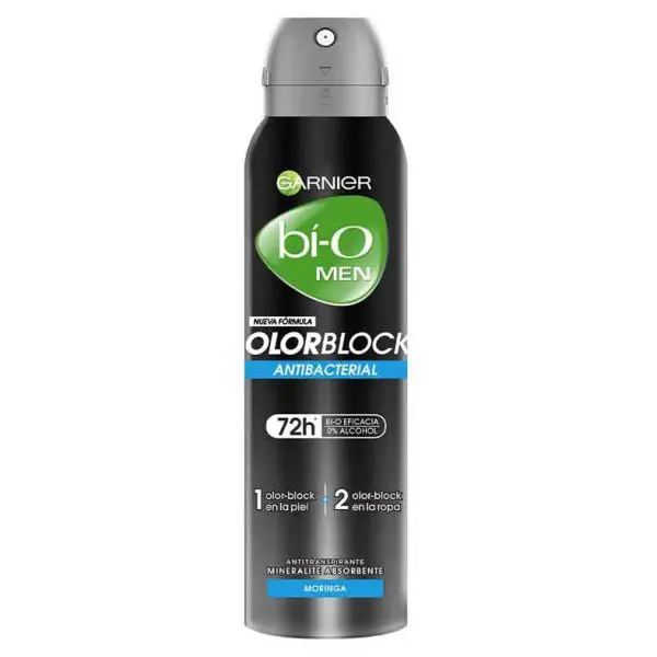 Garnier bí-O Men Desodorante Spray OlorBlock Antibacterial 150 ml Hombre