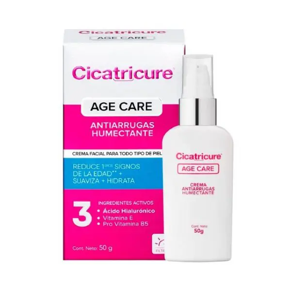 Cicatricure Age Care Crema Facial Antiarrugas Humectante 50 g