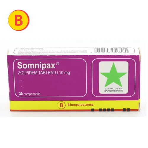 Somnipax 10 mg x 30 comprimidos (Bagó)