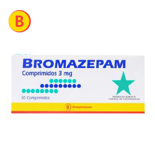 Bromazepam 3mg x 30 Comprimidos (Mintlab)