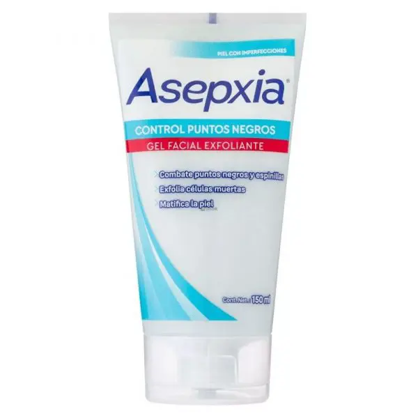 Asepxia Gel Facial Exfoliante Control Puntos Negros 150 ml