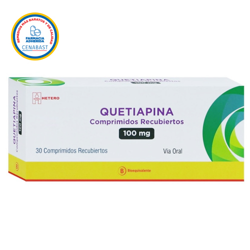 Quetiapina 100 mg x 30 Comprimidos (Cenabast)