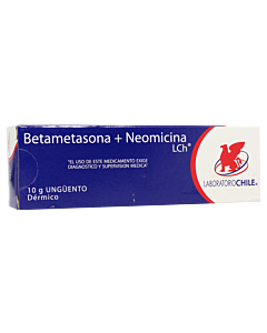 Betametasona + Neomicina ungüento dérmico x 10 g  (Laboratorio Chile)