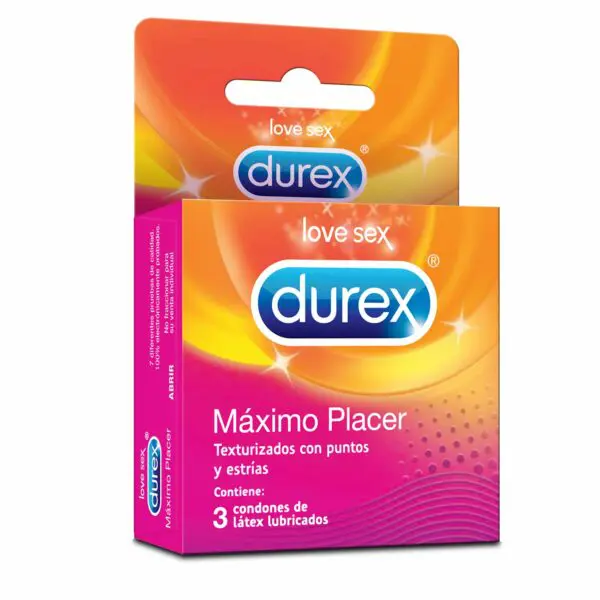 Durex Love Sex Preservativos Máximo Placer X3 (Con puntos y Estrías) - Imagen 2