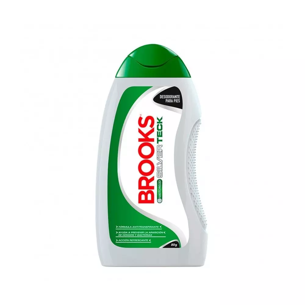 Brooks Talco Polvo Silver para Pies - 80g - 80g