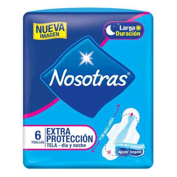 Donnasept Nosotras Toallas Higiénicas Extra Protección Invisible Suave 6un - Imagen 2