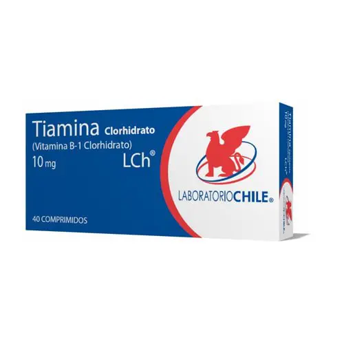 Tiamina Clorhidrato 10 Mg X 40 comprimidos  (Laboratorio Chile)