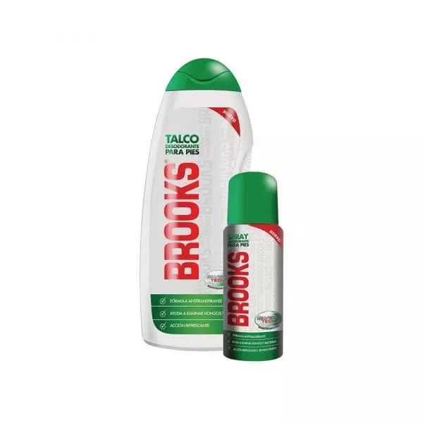 Pack Talco Brooks Silver Teck 220 g + Spray 45 Ml