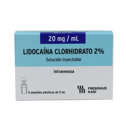 Lidocaina HCL AMP X 5 UN