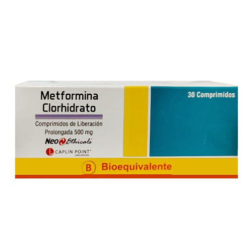 Metformina Clorhidrato 500 mg x 30 Comprimidos (cenabast)