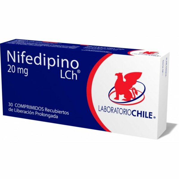 Nifedipino 20 mg  x 30 (Laboratorio Chile)