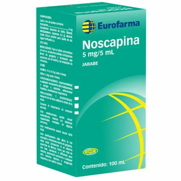 Noscapina 5mg/5ml JARABE 100ml