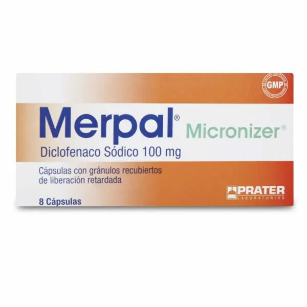 Merpal MICRONIZER 100Mg X 8 cápsulas de liberación prolongada (Prater)