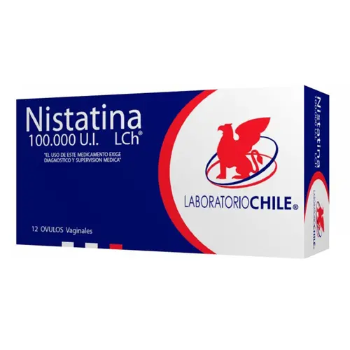 Nistatina 100.000 U.I 12 Óvulos Vaginales (Laboratorio Chile)