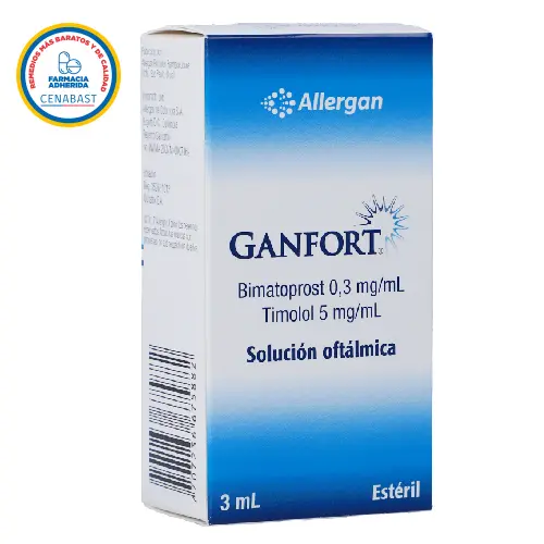 Ganfort 0.3Mg+5Mg Solución Oftalmica Frasco X 3mL (Cenabast) (Allergan)