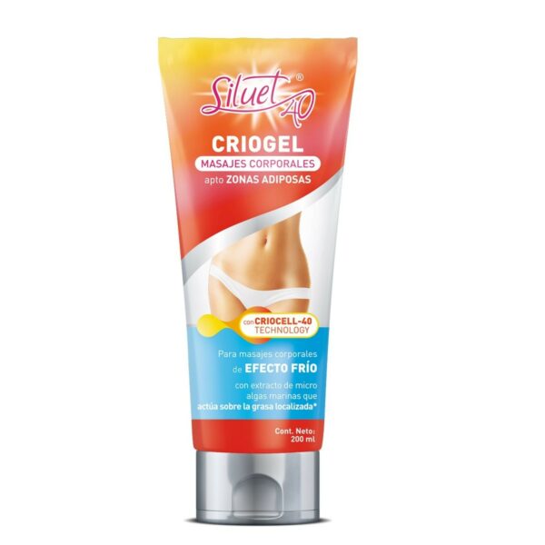 Siluet 40 Criogel Para Masajes Corporales 200 Ml