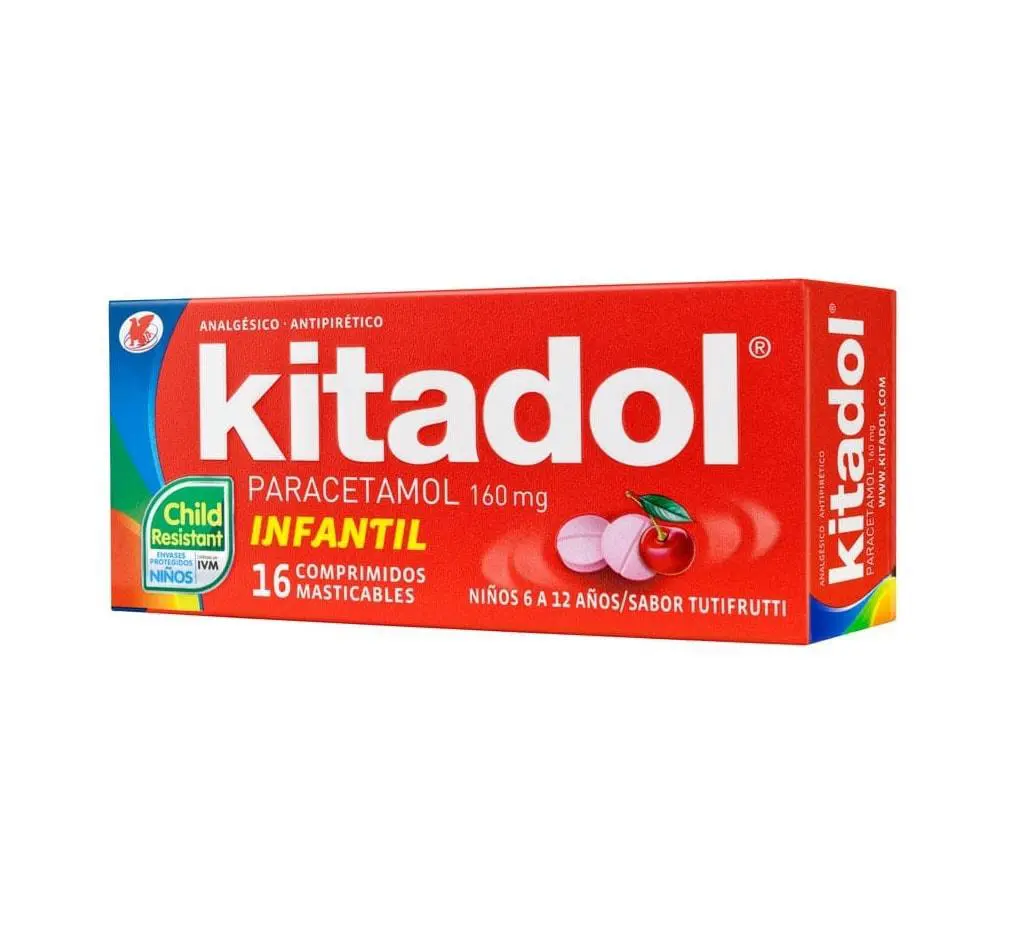 Kitadol Infantil 160Mg X 16 comprimidos (LCh)