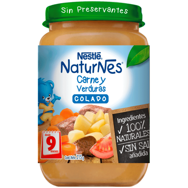 Colado Naturnes Carne y Verduras 215 g