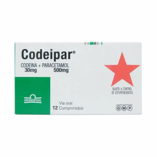 Codeipar 30/500 mg x 12 comprimidos (Grünenthal)