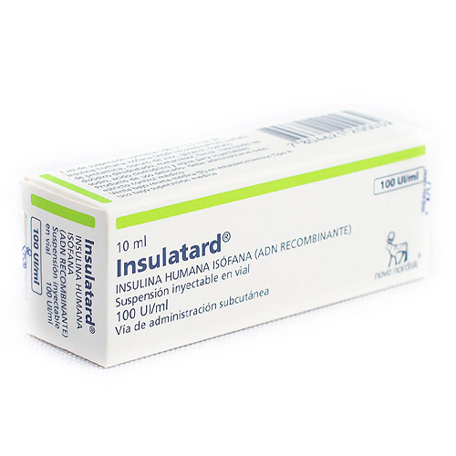 Insulina Insulatard suspensión inyectable 100 U.I/ml (Cenabast)