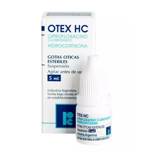 Otex HC Ciprofloxacino 0,2% Solución Otica 5 mL (Cassara)