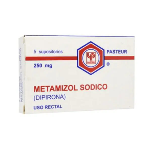 Dipirona 250Mg X 5 Supositorios (Lab Pasteur)