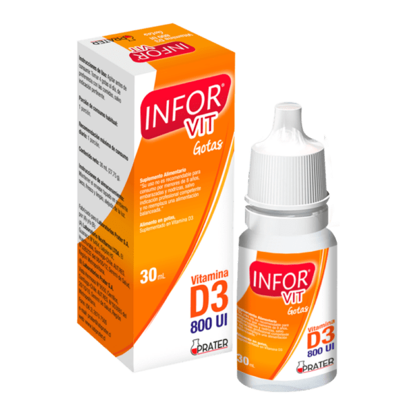 Infor Vitamina D3 de 800 UI en Gotas