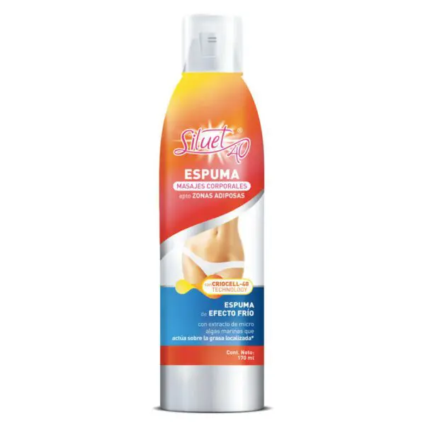 Siluet 40 Espuma Masajes Corporales x 170 mL