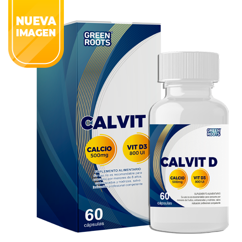 Calvit D calcio 500mg / vitaminas D3 800 UI x 60 cápsulas