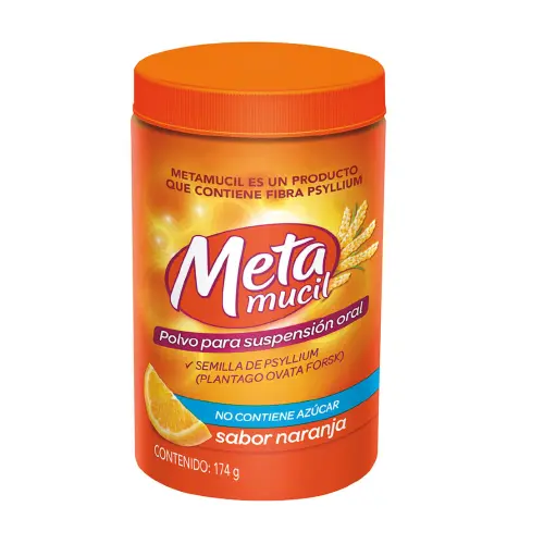 Metamucil Naranja x 174 g Polvo para Suspensión Oral