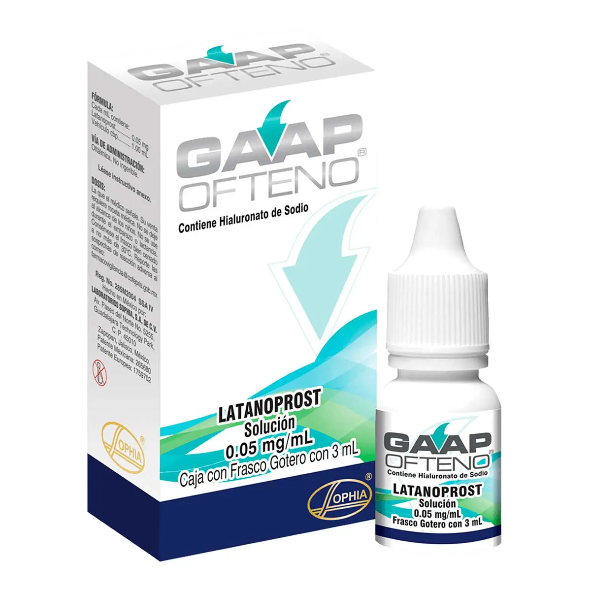 GAAP Ofteno Latanoprost Solución Oftalmológica 0,005% 3 Ml (Sophia)