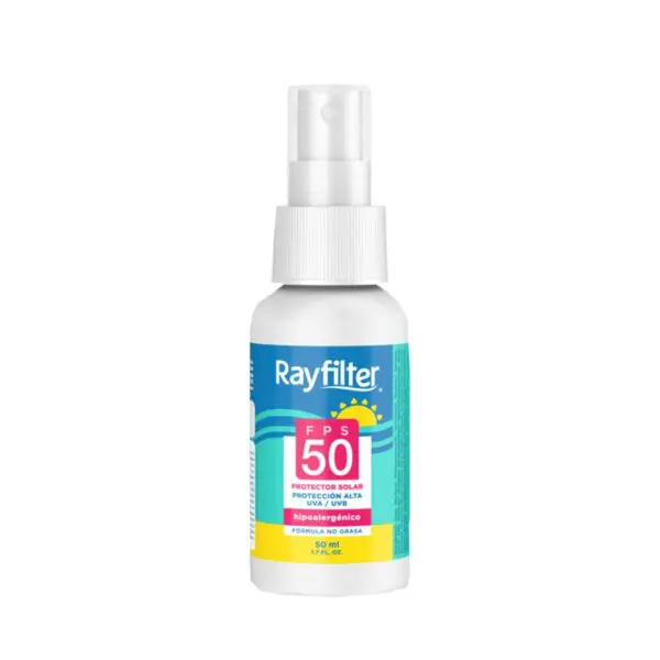 Ray Filter Spray Protector Solar SPF 50 Hipoalergénico 50 Ml