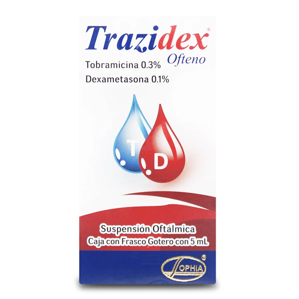 Trazidex Ofteno Tobramicina 0,3% Suspensión Oftalmica 5 mL