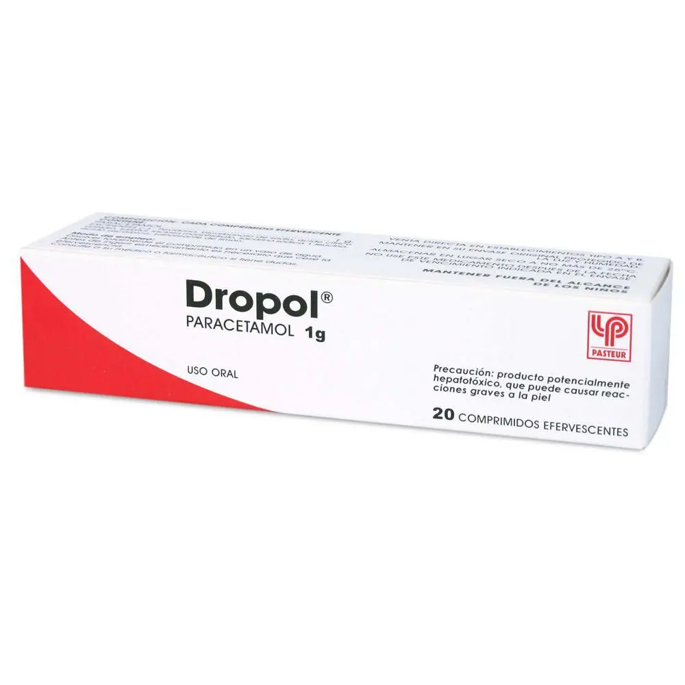 Dropol Paracetamol 1 Gr x 20 Comprimidos Efervecentes