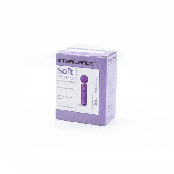 Sterilance Soft Twist Lancets – Lancetas Universales 100 Unidades 30G