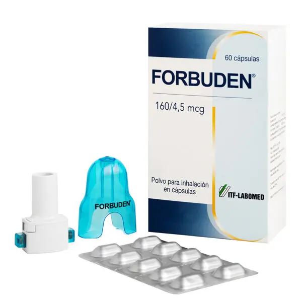 Forbuden 160/4,5 mcg, polvo para Inhalación en capsulas 60 Dosis