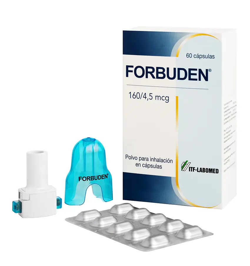 Forbuden 160/4,5 mcg, polvo para Inhalación en capsulas 60 Dosis