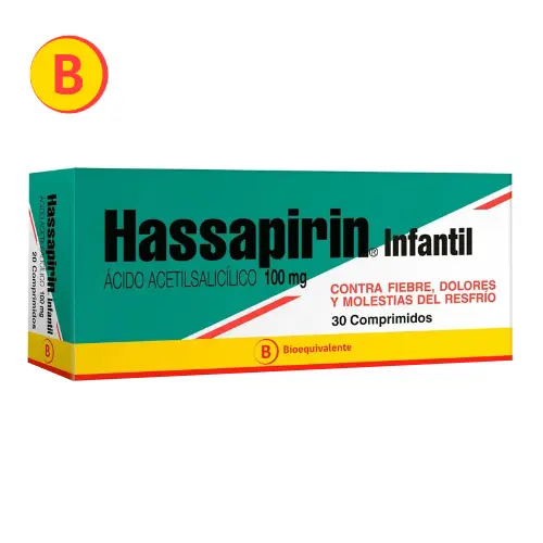 Hassapirin 100mg x 30 comprimidos (Mintlab)